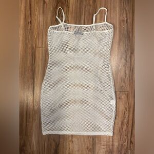White mesh Just Quella dress size 10 (L)